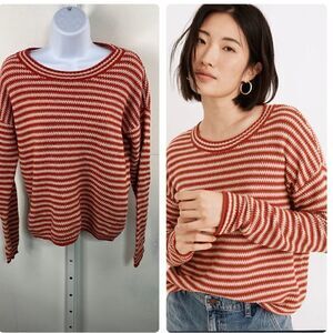 Madewell Seagrove Pullover Sweater in Stripe size XS